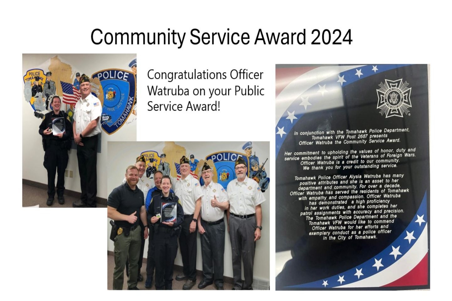 Community Service Award 2024